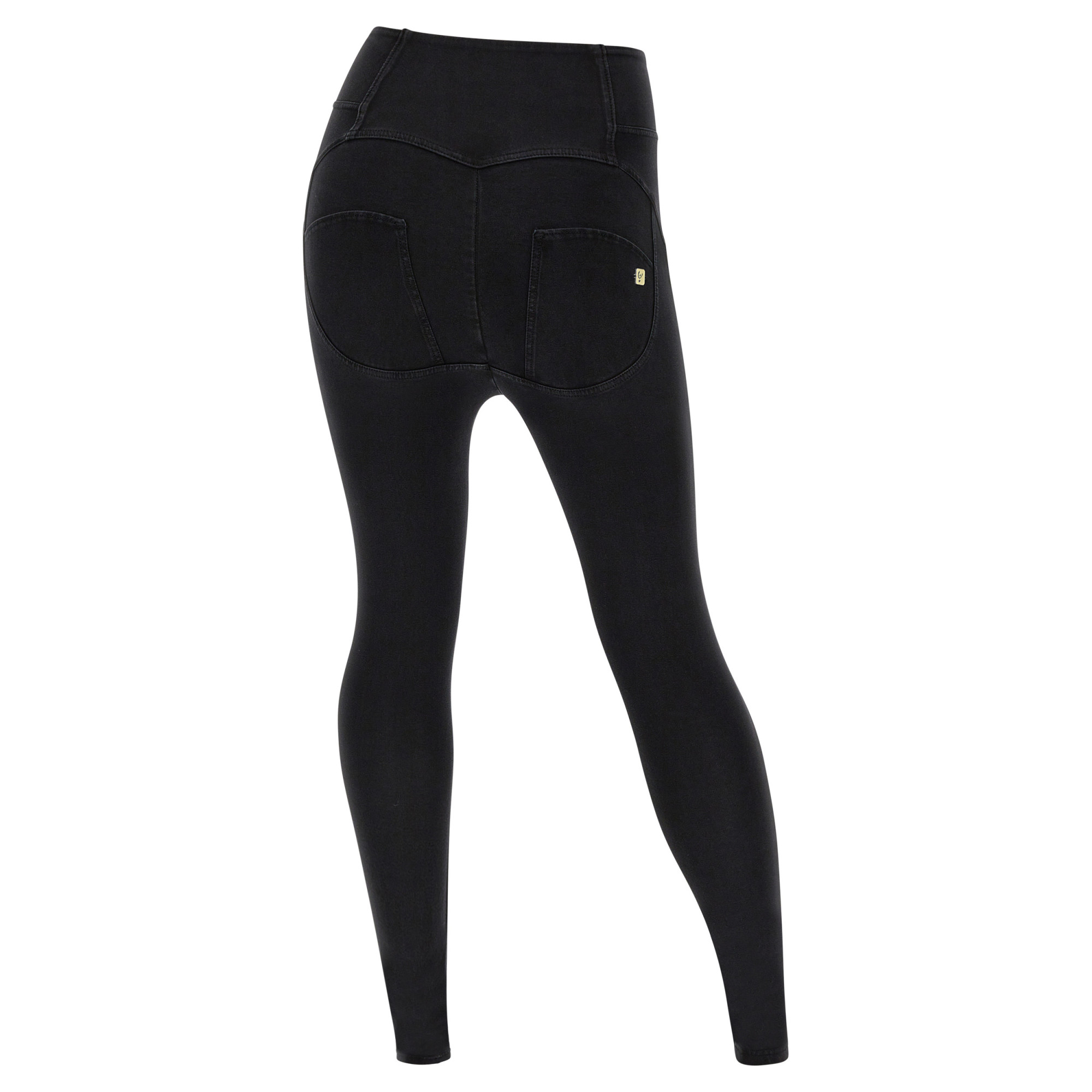 Freddy WR.UP® Curvy Denim - Buttoned High Waist Skinny - Black Denim - Black Seam - J7N Freddy WR.UP® Curvy Denim - Buttoned High Waist Skinny - Black Denim - Black Seam - J7N