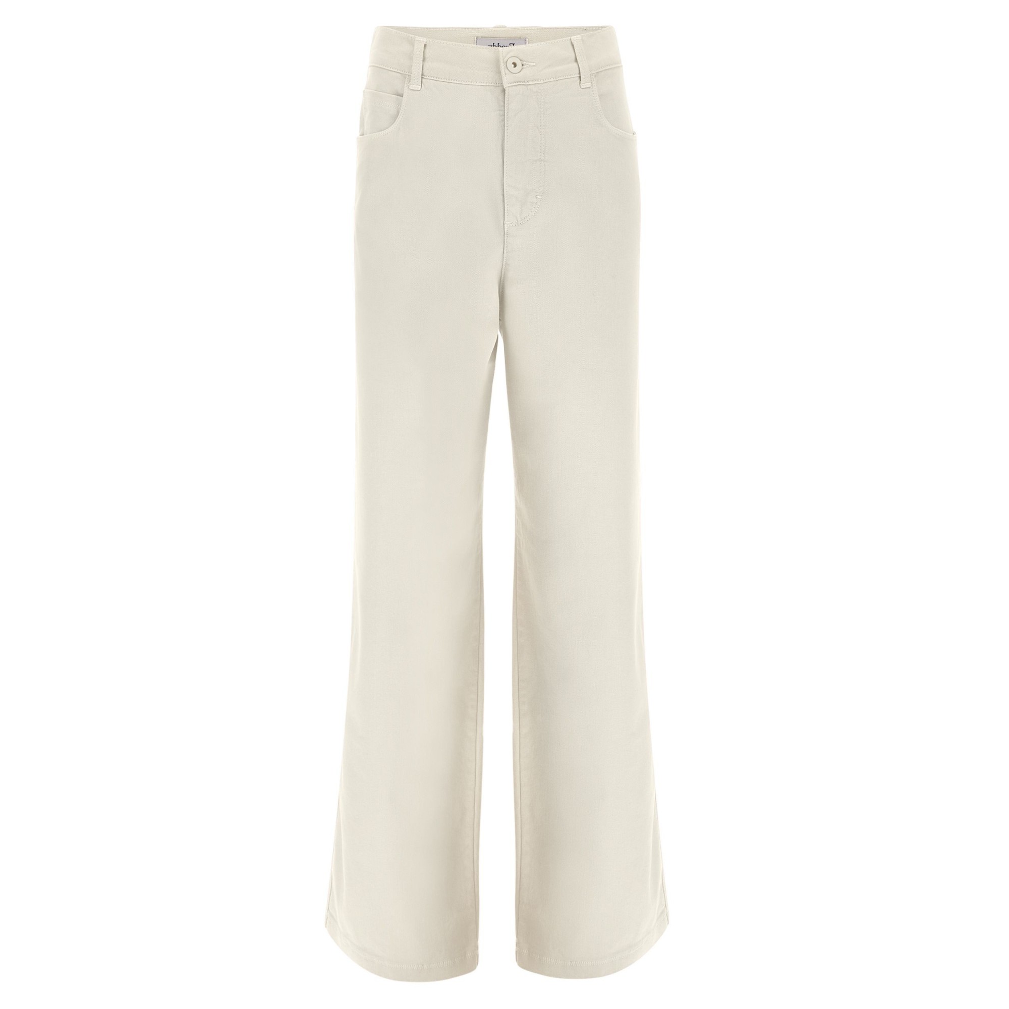 Freddy Day Off Damen Palazzo Jeans - Regular Waist Wide Leg - Garment Dyed - Direct Dyed - Beige - I38X Freddy Day Off Damen Palazzo Jeans - Regular Waist Wide Leg - Garment Dyed - Direct Dyed - Beige - I38X