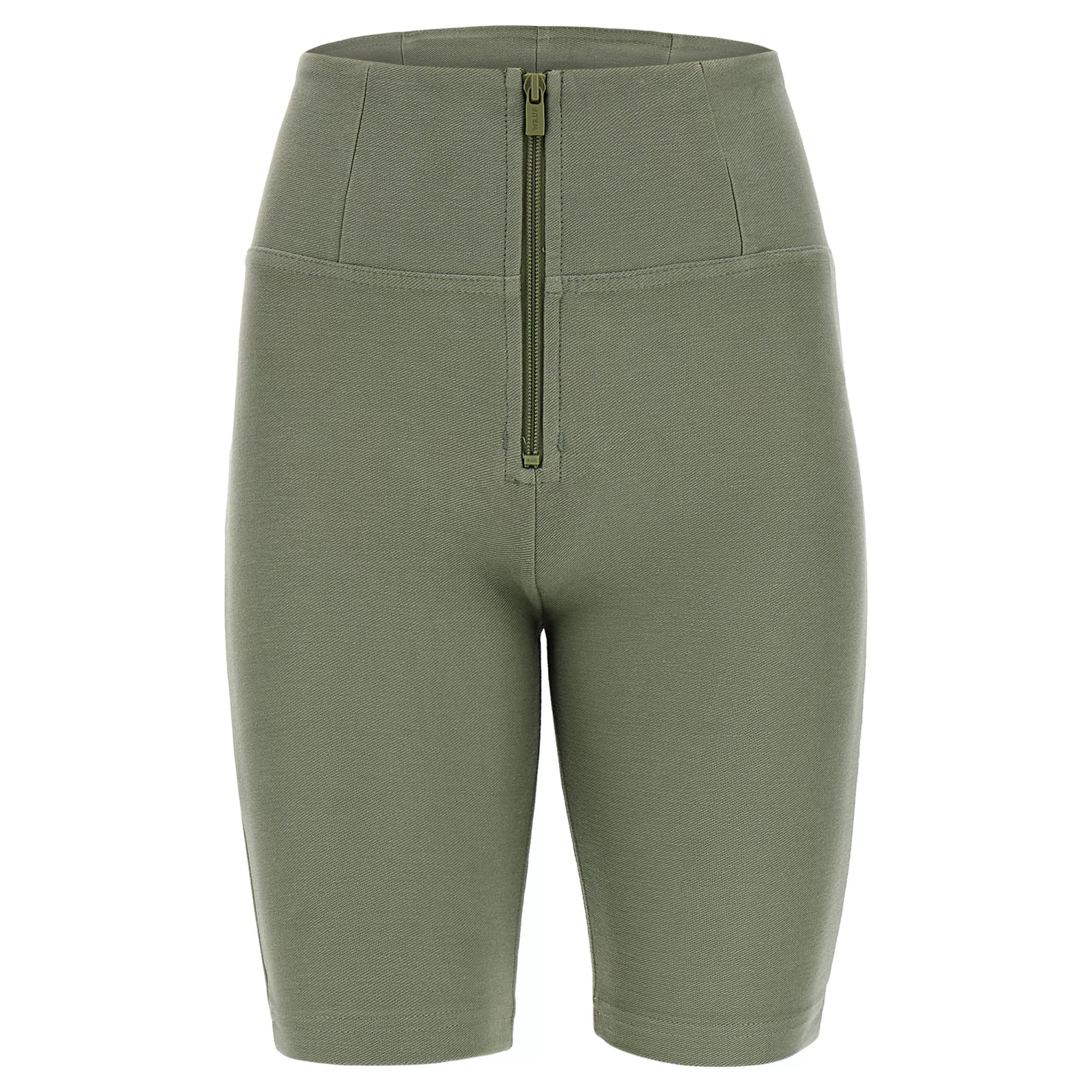 Freddy WR.UP® Drill Damen Push-Up Hose Biker Shorts - High Waist - Grün - V135 Freddy WR.UP® Drill Damen Push-Up Hose Biker Shorts - High Waist - Grün - V135