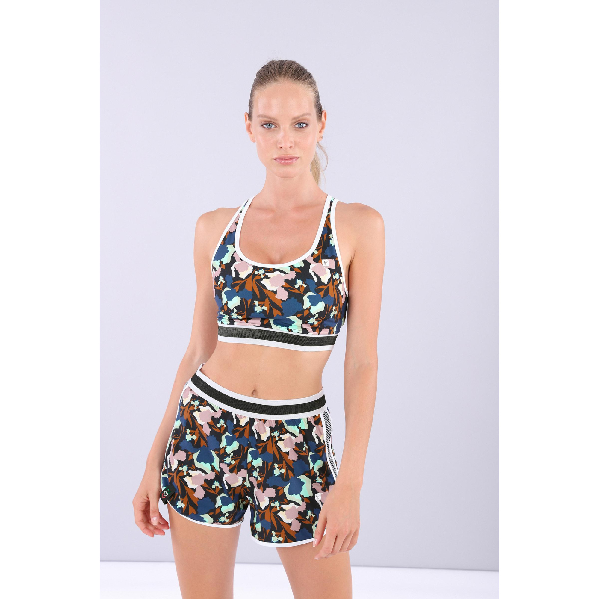Freddy Yoga Top - Made in Italy - Flowers - BMP0 Freddy Yoga Top - Made in Italy - Flowers - BMP0