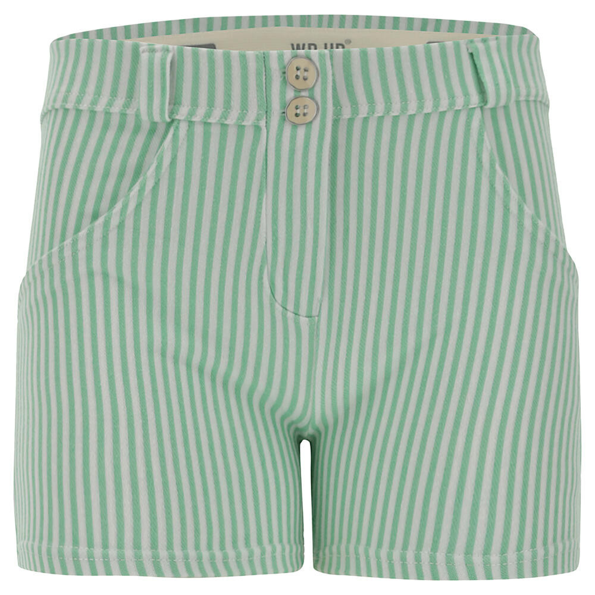 Freddy WR.UP® Shorts - Regular Waist - Green Ash - White Stripes - D50W0 Freddy WR.UP® Shorts - Regular Waist - Green Ash - White Stripes - D50W0