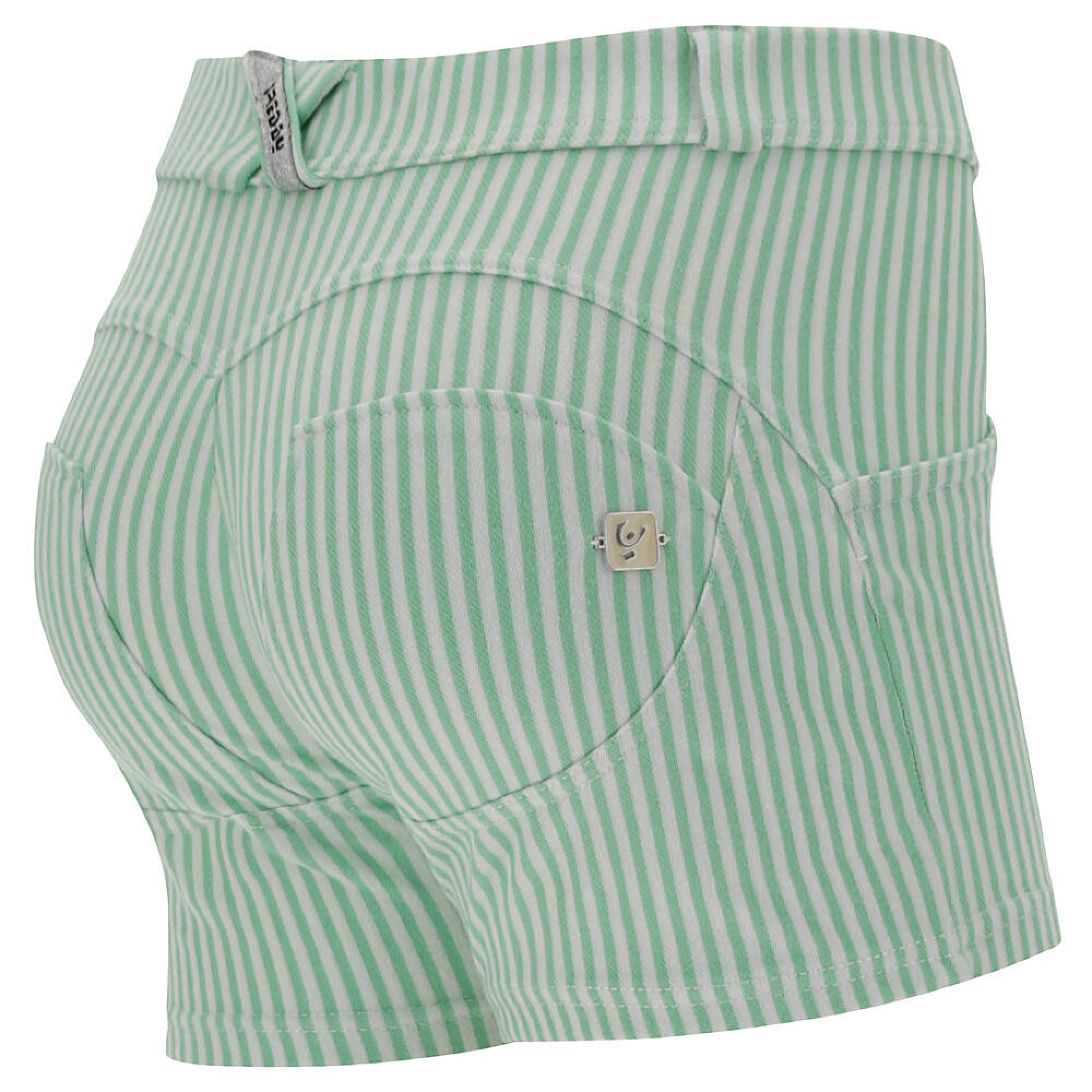 Freddy WR.UP® Shorts - Regular Waist - Green Ash - White Stripes - D50W0 Freddy WR.UP® Shorts - Regular Waist - Green Ash - White Stripes - D50W0