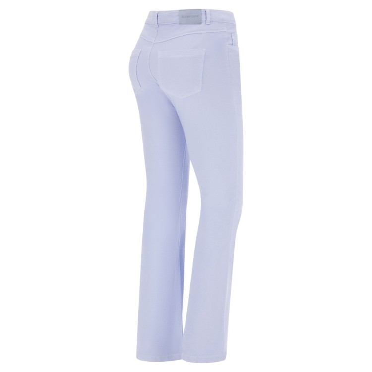 Freddy Damen Jeans - Regular Waist Flare - Garment Dyed - Direct Dyed - Blau - C67X