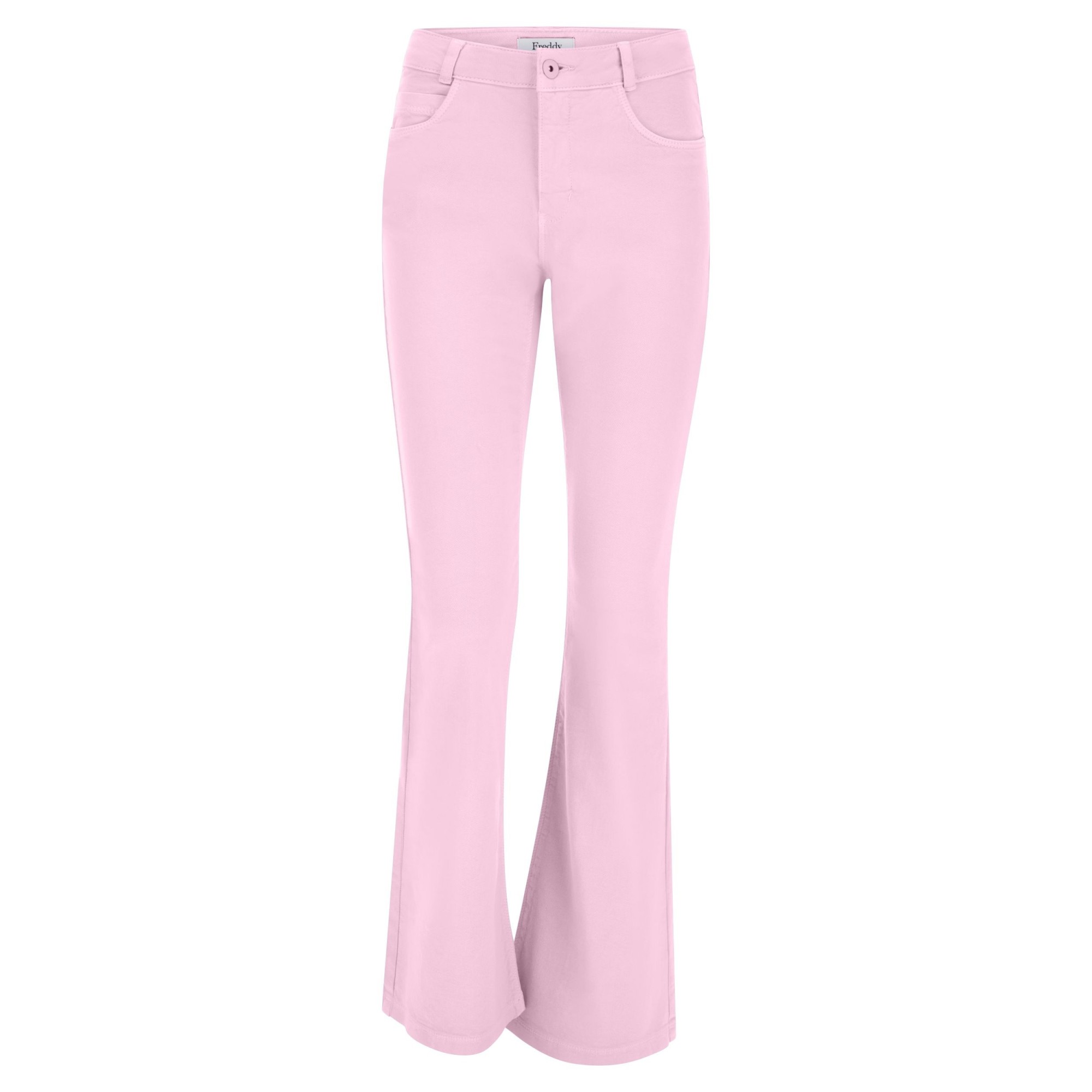Freddy Damen Jeans - Regular Waist Flare - Garment Dyed - Direct Dyed - Pink - P89X Freddy Damen Jeans - Regular Waist Flare - Garment Dyed - Direct Dyed - Pink - P89X