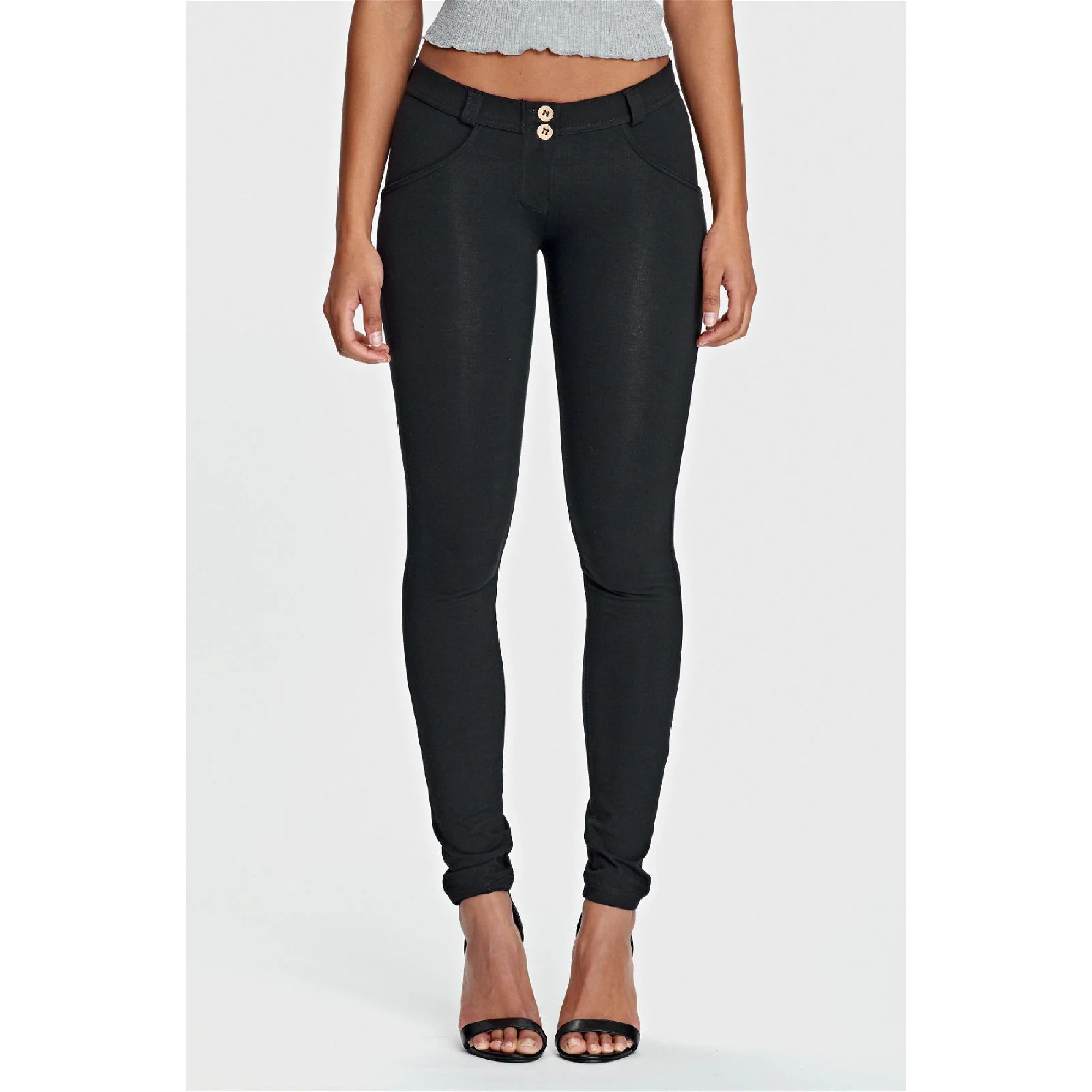 Freddy WR.UP® Damen Push-Up Hose - Low Waist Skinny - Schwarz - N0 Freddy WR.UP® Damen Push-Up Hose - Low Waist Skinny - Schwarz - N0