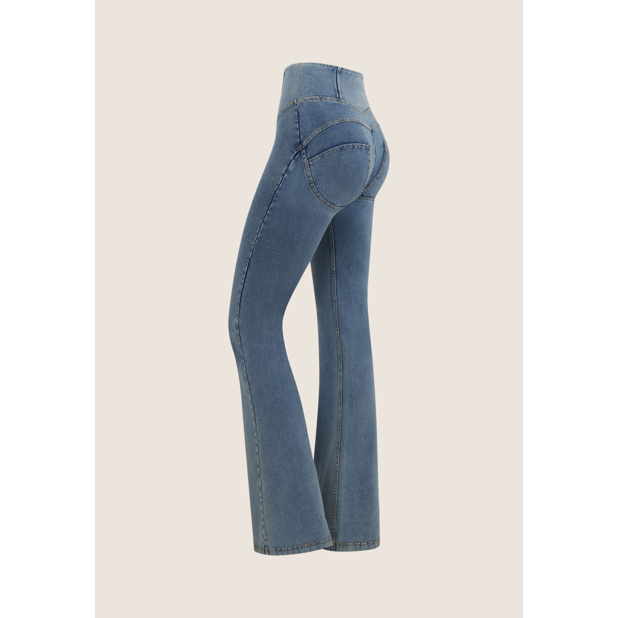 Freddy WR.UP® Push-Up - Denim - Blue Denim - Beige Seam - J108Z Freddy WR.UP® Push-Up - Denim - Blue Denim - Beige Seam - J108Z