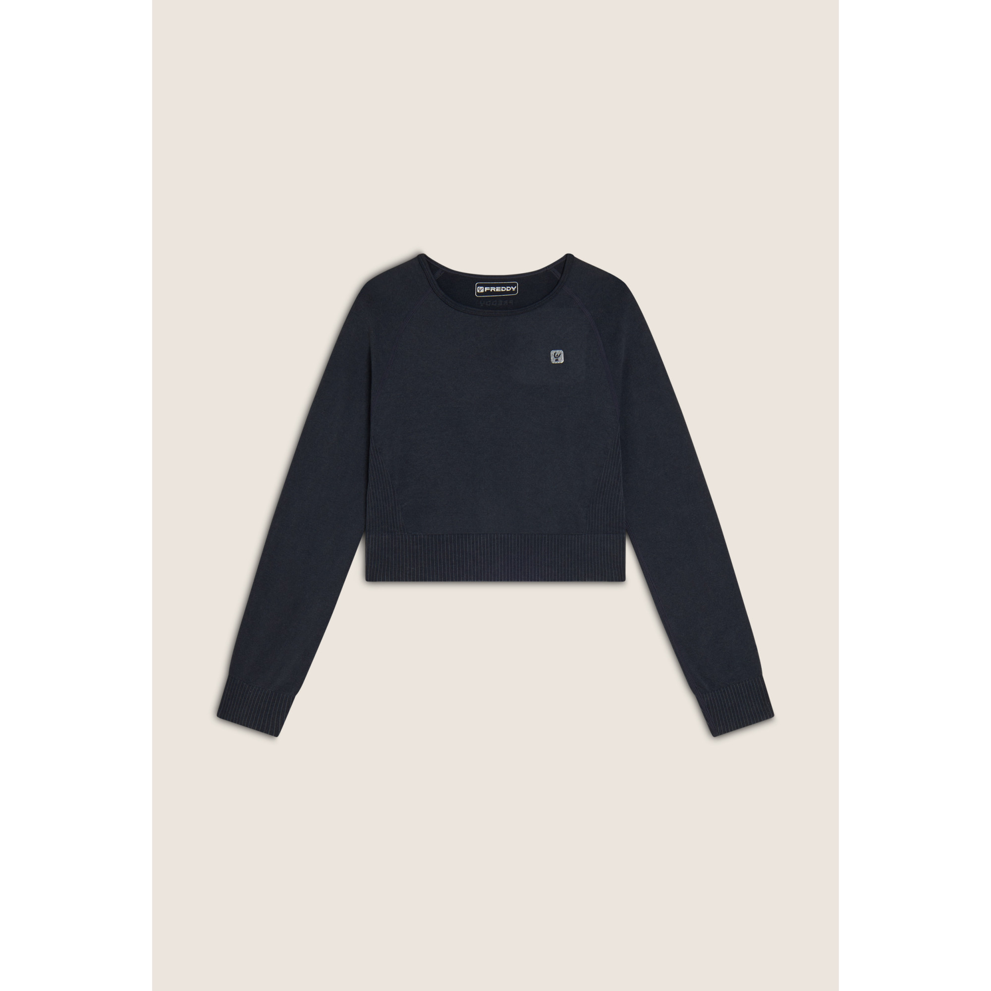 Freddy Seamless Sport Top - Cropped - Black - NUS Freddy Seamless Sport Top - Cropped - Black - NUS