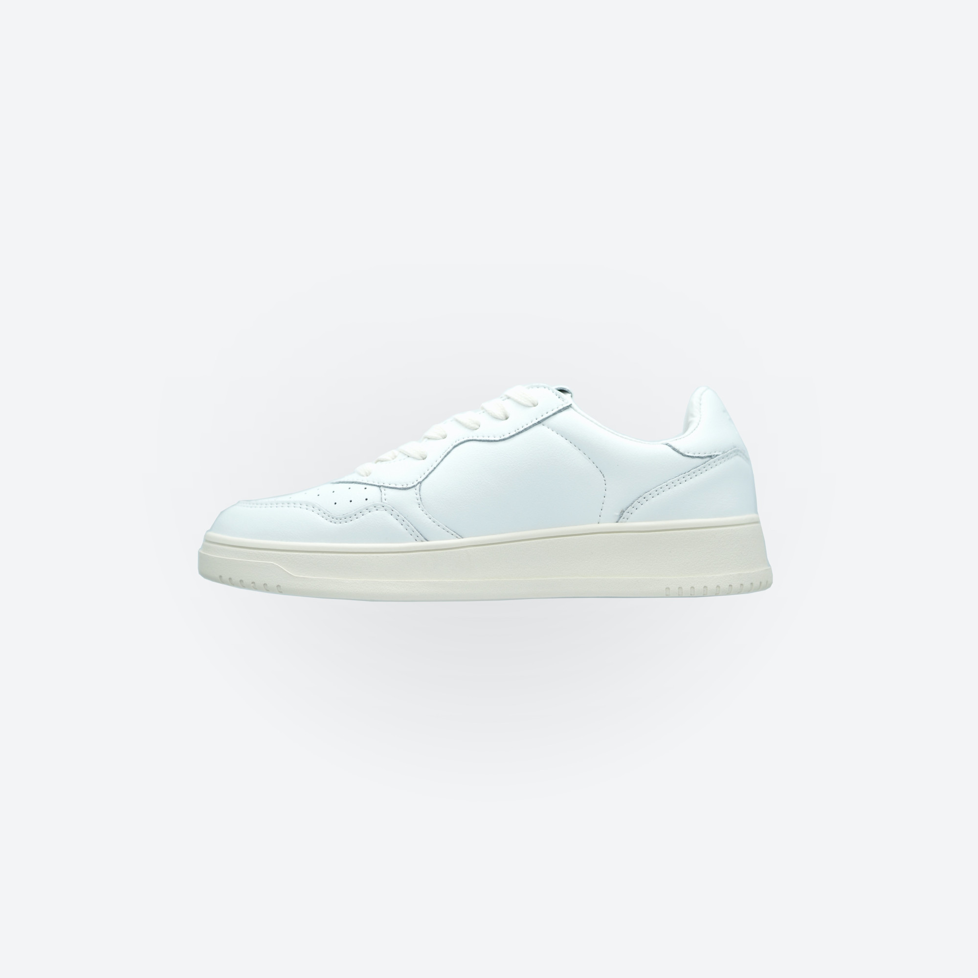 Basketball Sneakers aus echtem Leder - Weiß Basketball Sneakers aus echtem Leder - Weiß