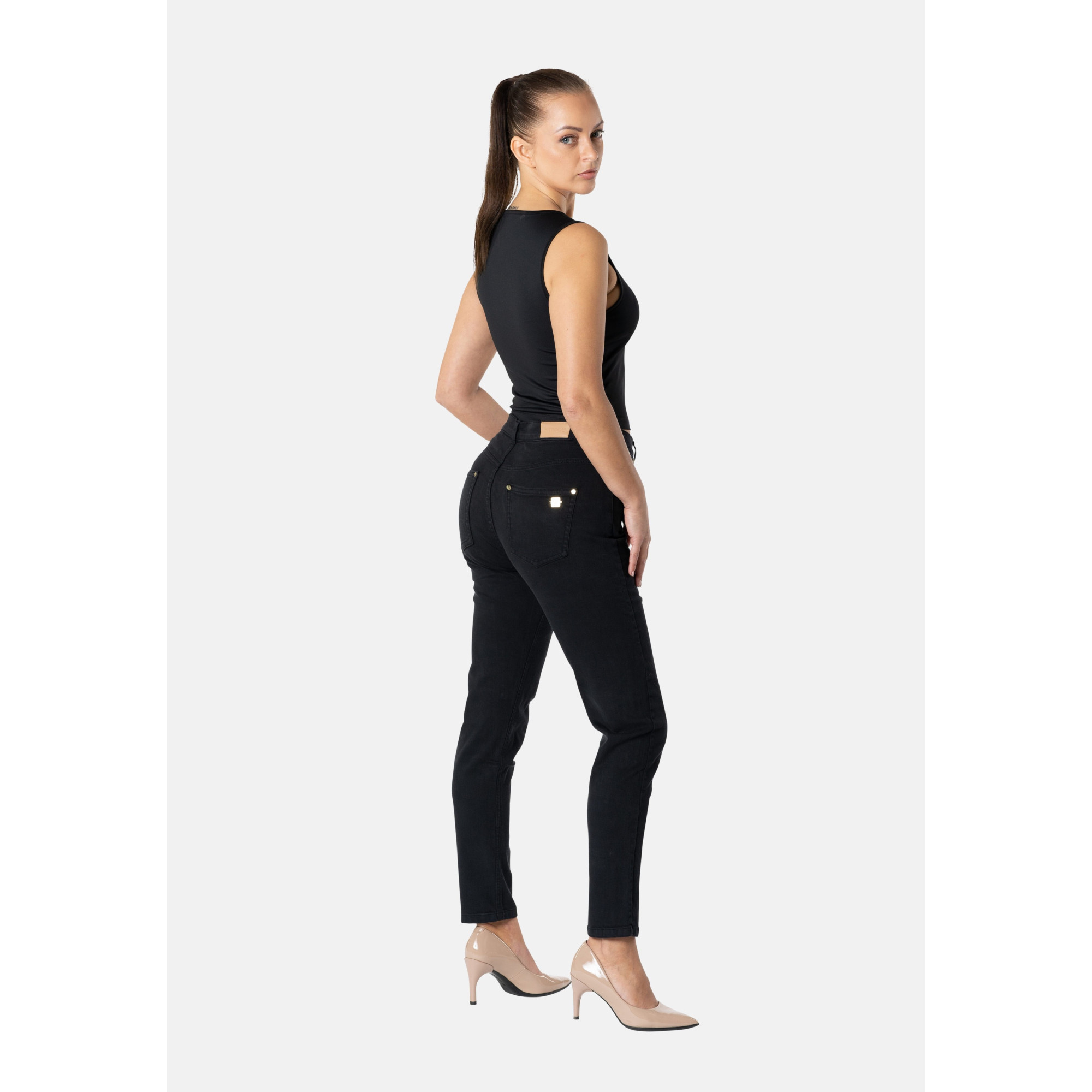 Freddy Eco Fit Jeans - Regular Waist Skinny - Bull Denim - Schwarz Freddy Eco Fit Jeans - Regular Waist Skinny - Bull Denim - Schwarz