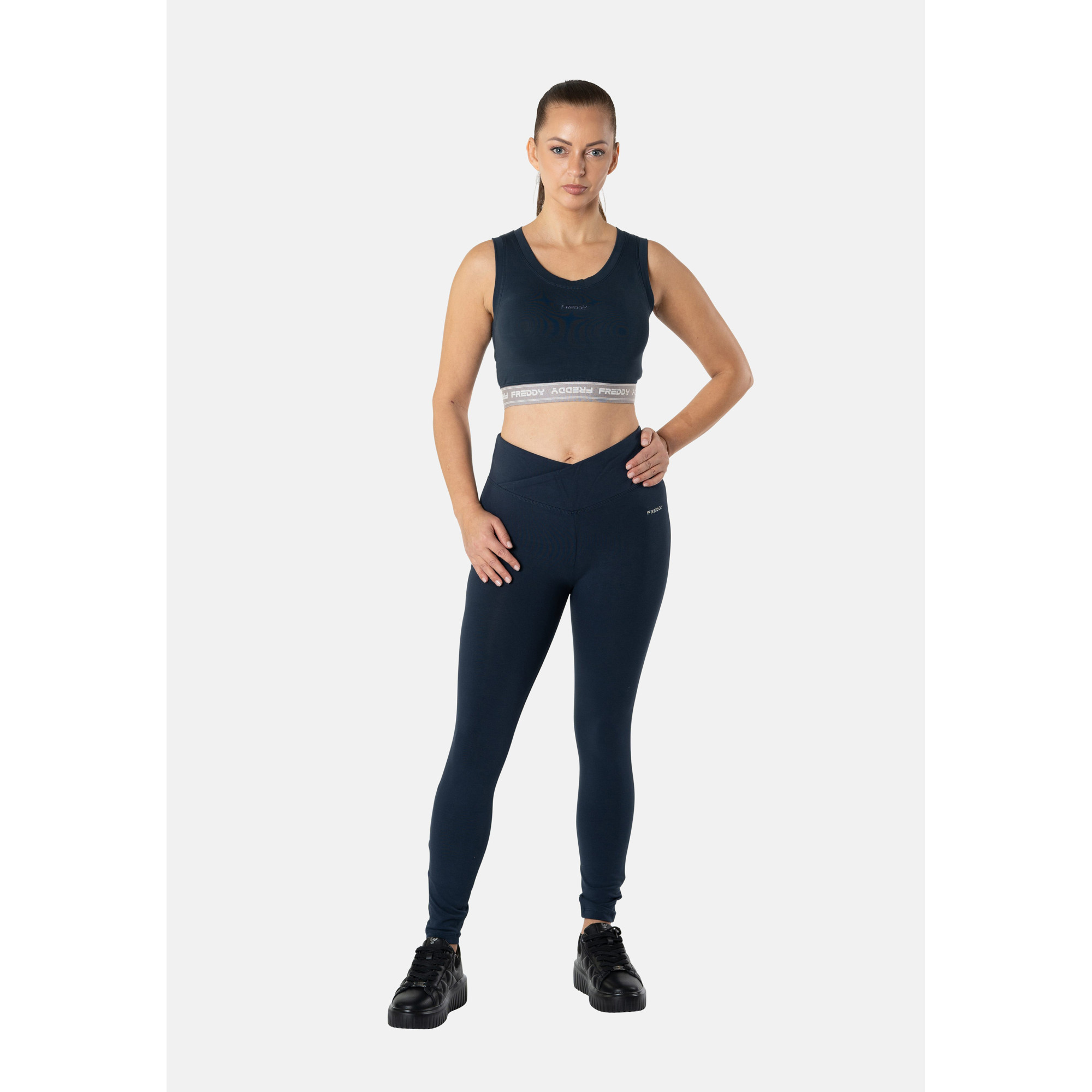 Freddy WR.UP® Core Damen Push-Up Hose - 7/8 High Waist Super Skinny - Dunkelblau Freddy WR.UP® Core Damen Push-Up Hose - 7/8 High Waist Super Skinny - Dunkelblau