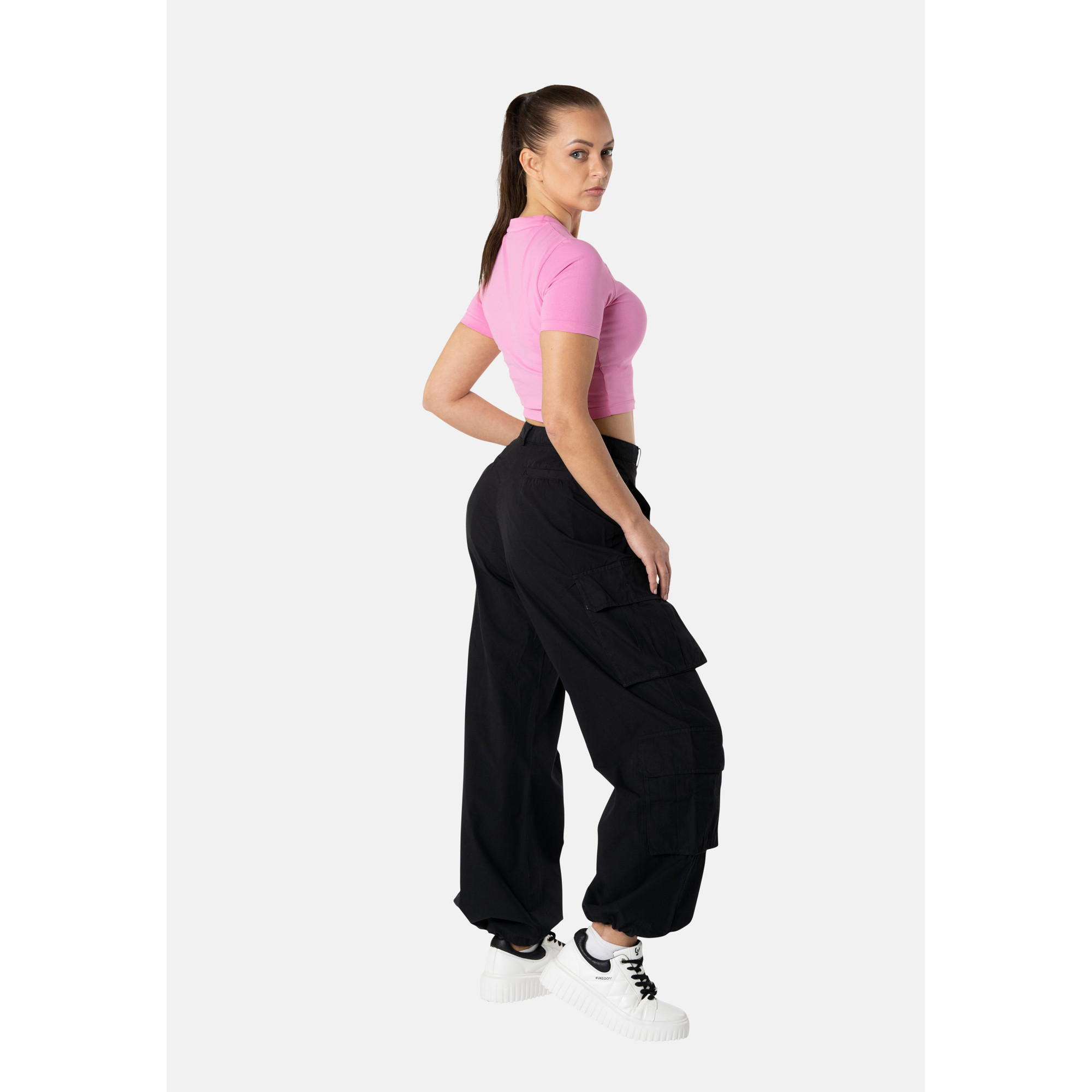 Freddy Cargohosen - Baggy - Schwarz Freddy Cargohosen - Baggy - Schwarz