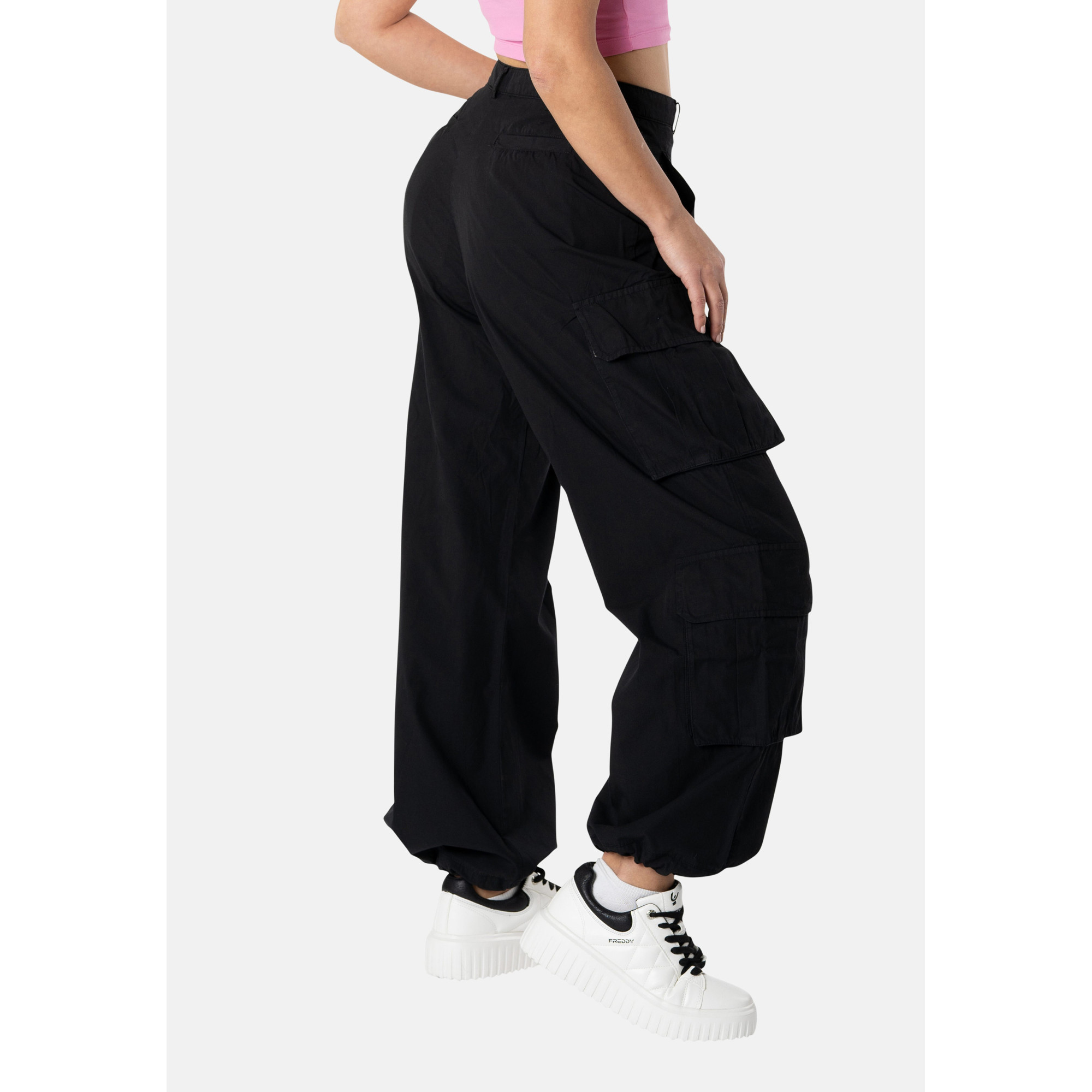 Freddy Cargohosen - Baggy - Schwarz Freddy Cargohosen - Baggy - Schwarz