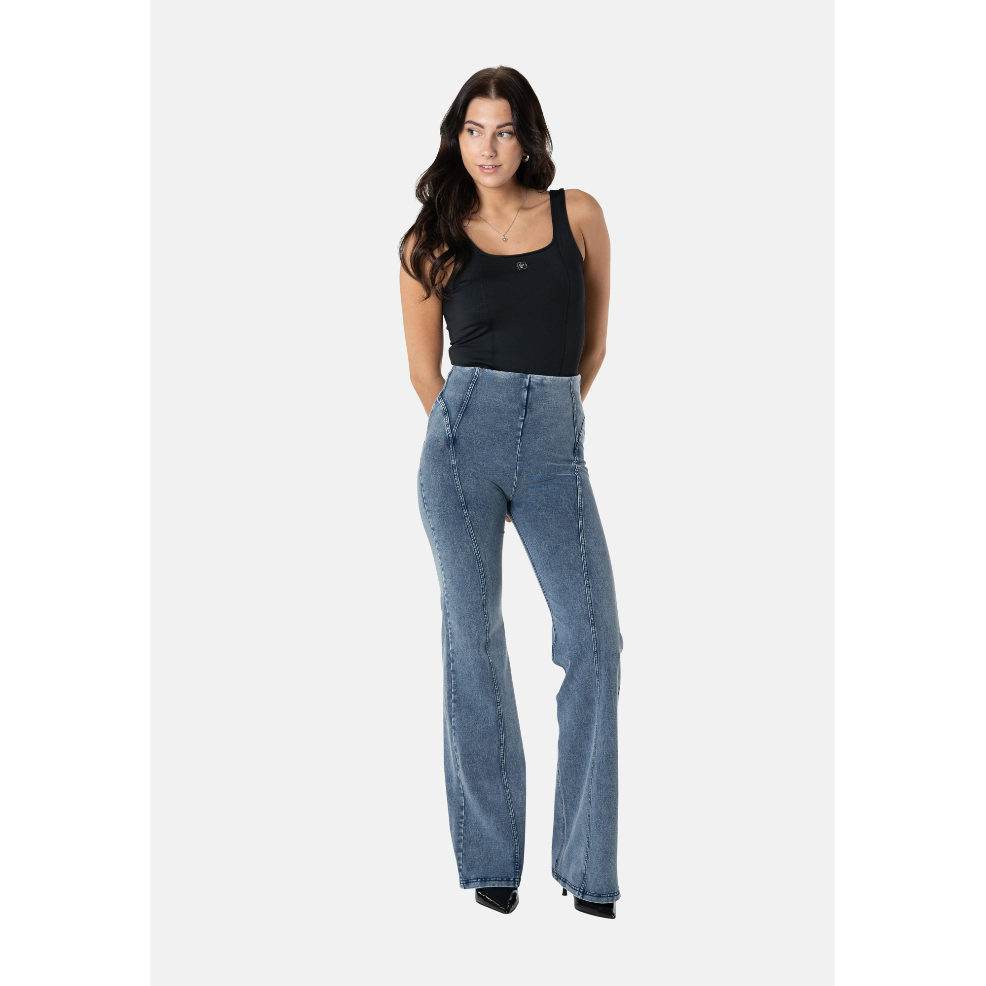 Freddy WR.UP® Push-Up - Denim - Medium Blue - Blue Seam - J108B Freddy WR.UP® Push-Up - Denim - Medium Blue - Blue Seam - J108B