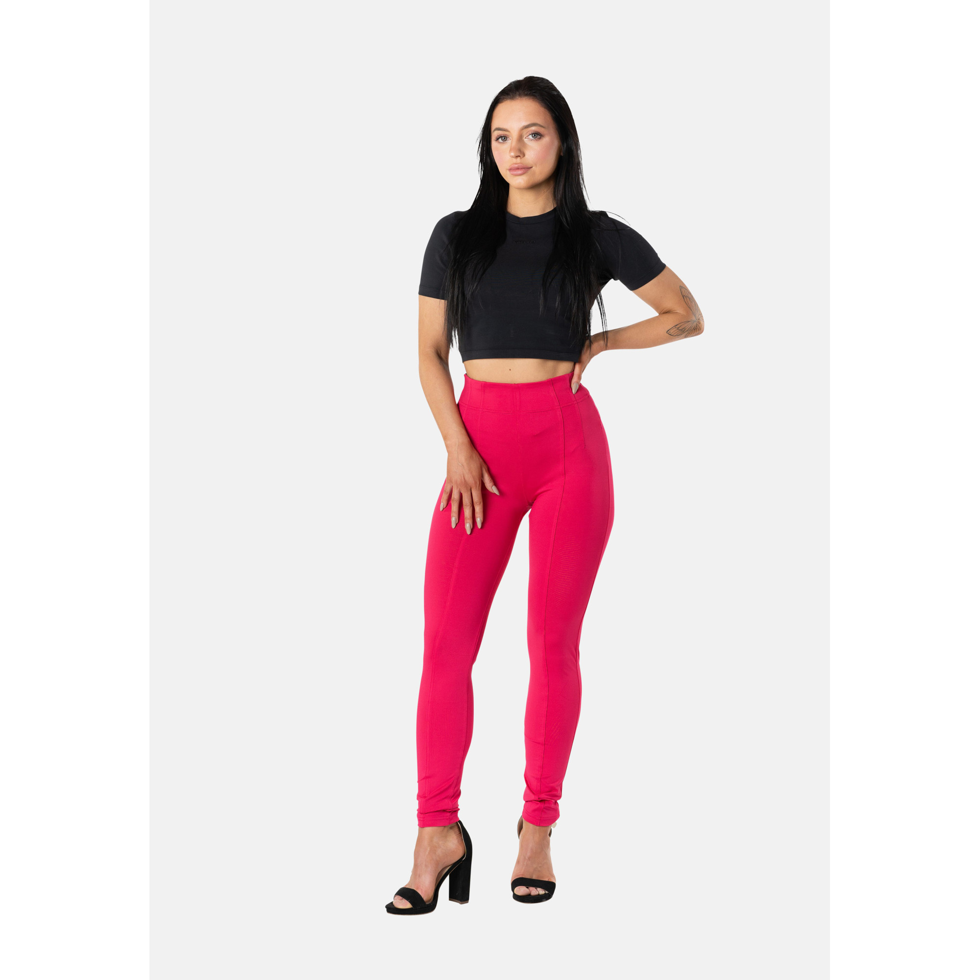 Freddy N.O.W.® Yoga Eco Tech Plus Damen Comfort Hose - Super High Waist Skinny - Pink/Fuchsia Freddy N.O.W.® Yoga Eco Tech Plus Damen Comfort Hose - Super High Waist Skinny - Pink/Fuchsia
