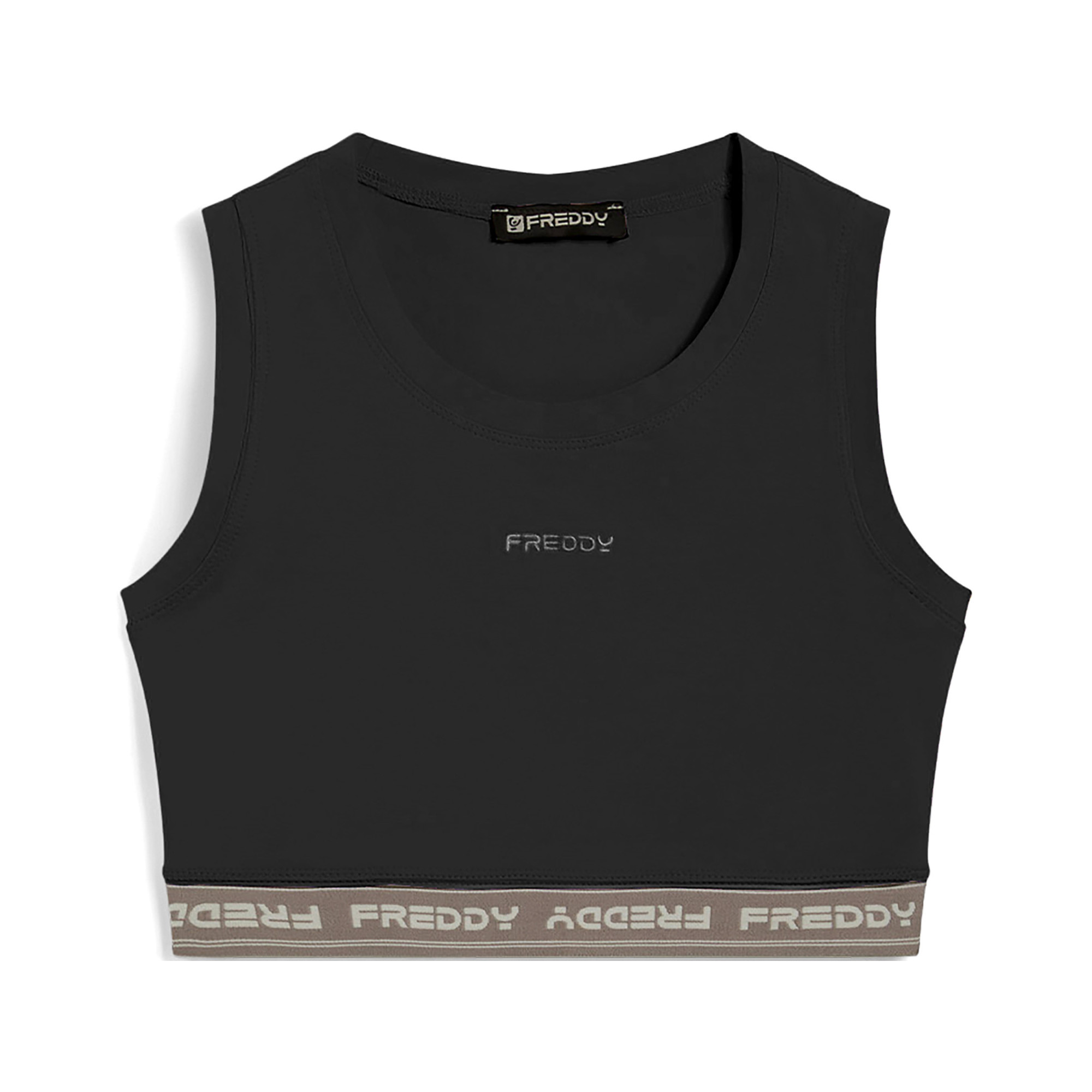 Freddy Sport-BH mit elastischem Bund - Schwarz Freddy Sport-BH mit elastischem Bund - Schwarz