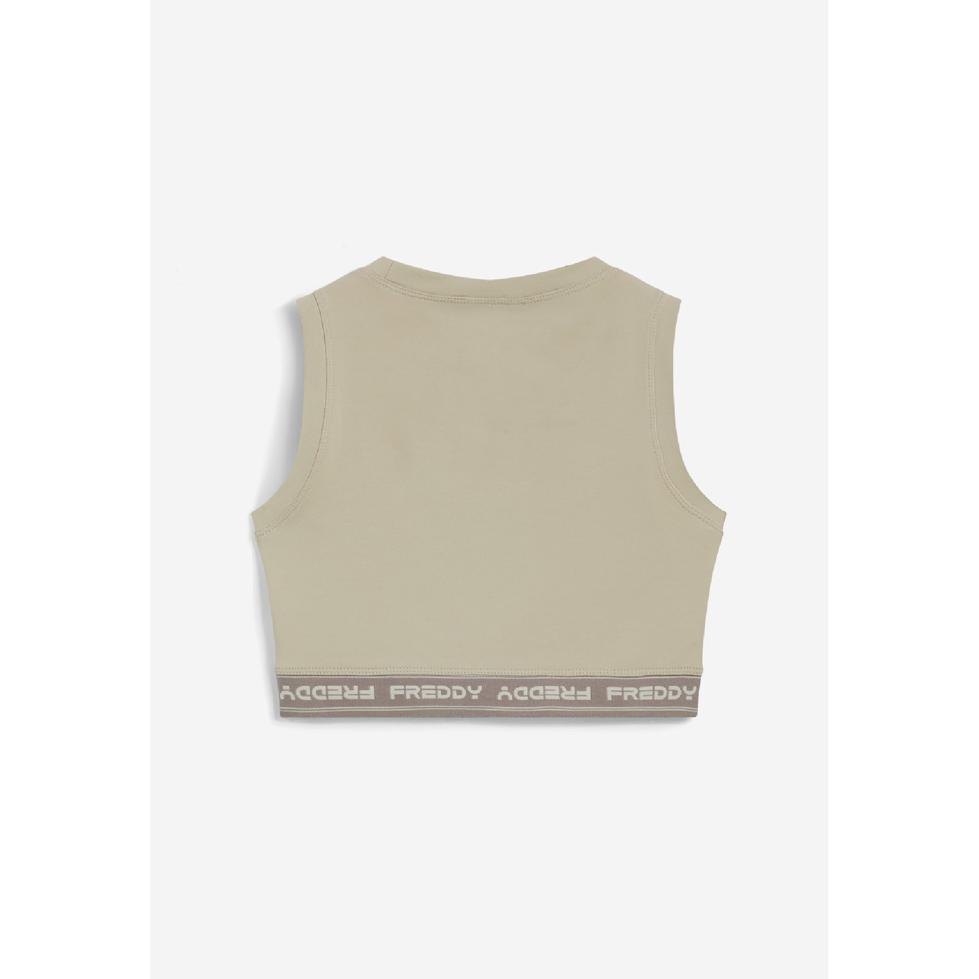 Freddy Sport-BH mit elastischem Bund - Flachsfarben Freddy Sport-BH mit elastischem Bund - Flachsfarben