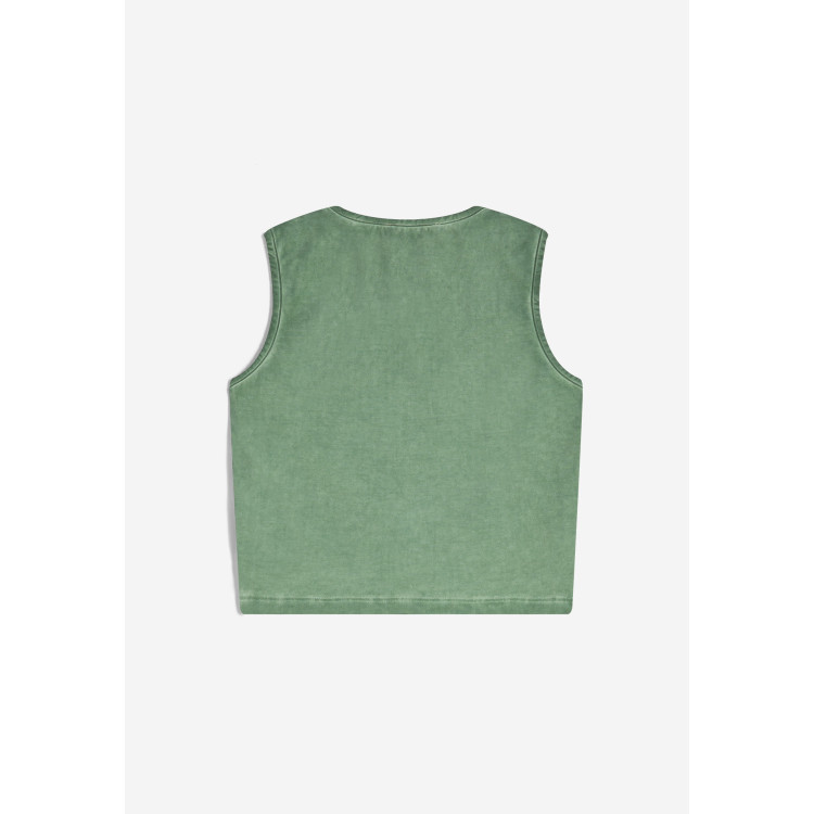 Freddy Crop Top - Cold Dyed - Grün