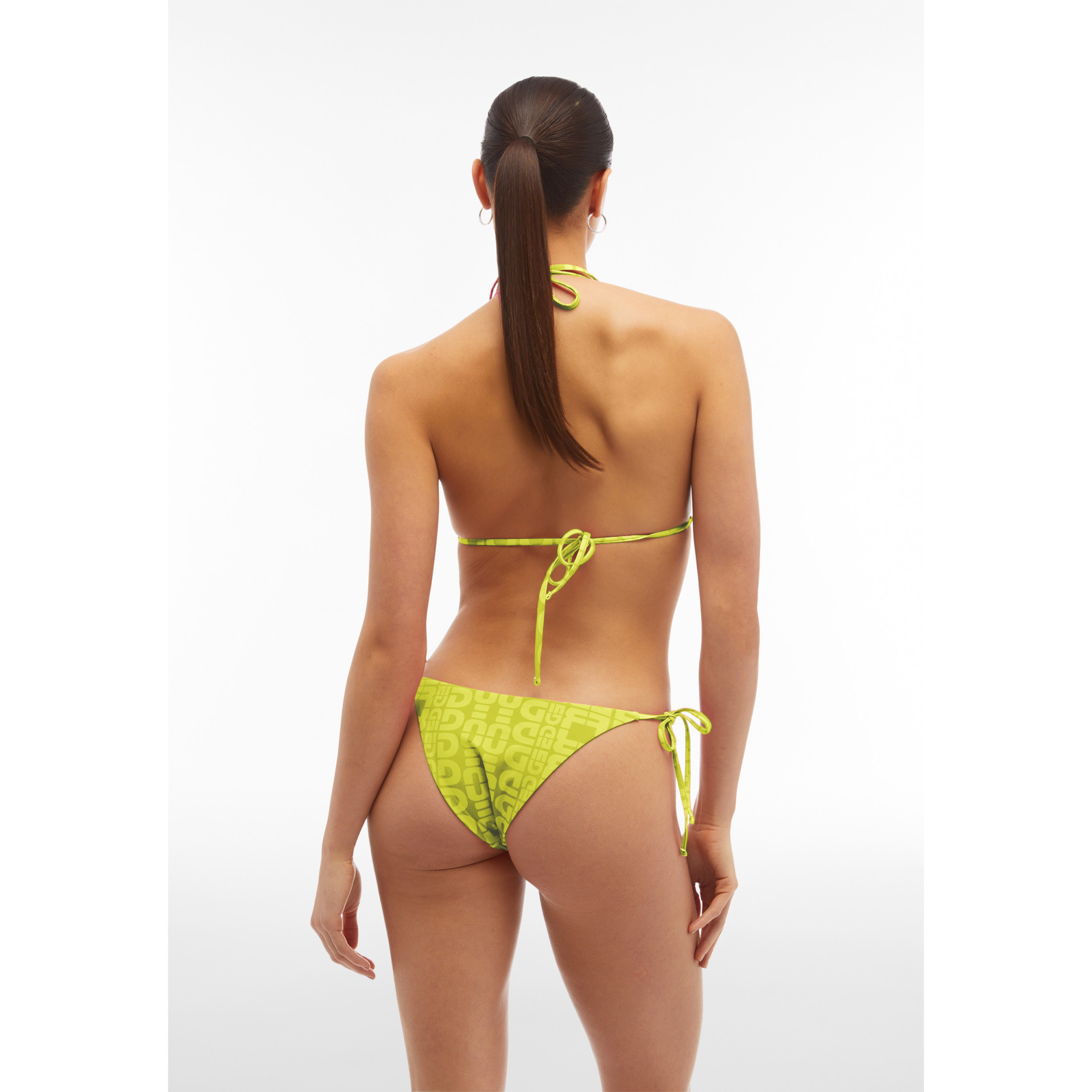 Freddy Einteiliger Badeanzug mit Cut-outs und Allover-Logo-Print - LIME Freddy Einteiliger Badeanzug mit Cut-outs und Allover-Logo-Print - LIME