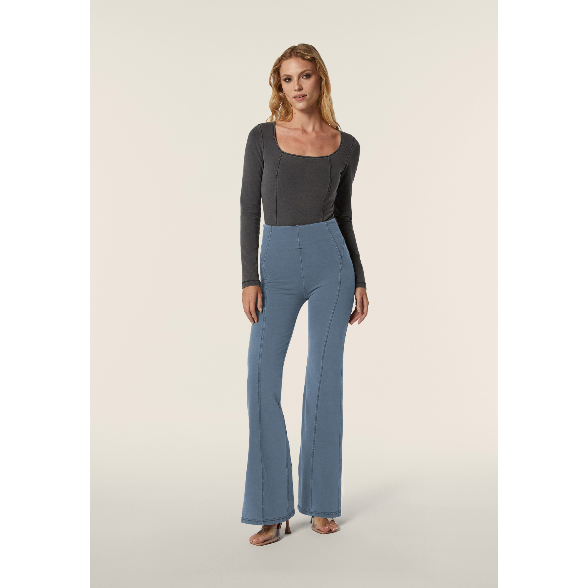 Freddy WR.UP® Push-Up - Denim - Medium Blue - Blue Seam - J108B Freddy WR.UP® Push-Up - Denim - Medium Blue - Blue Seam - J108B