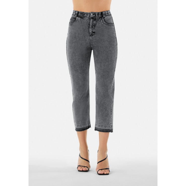 Freddy Fit Jeans - 7/8 High Waist Straight - Garment Dyed - Lunar Wash Beige Denim - J106B