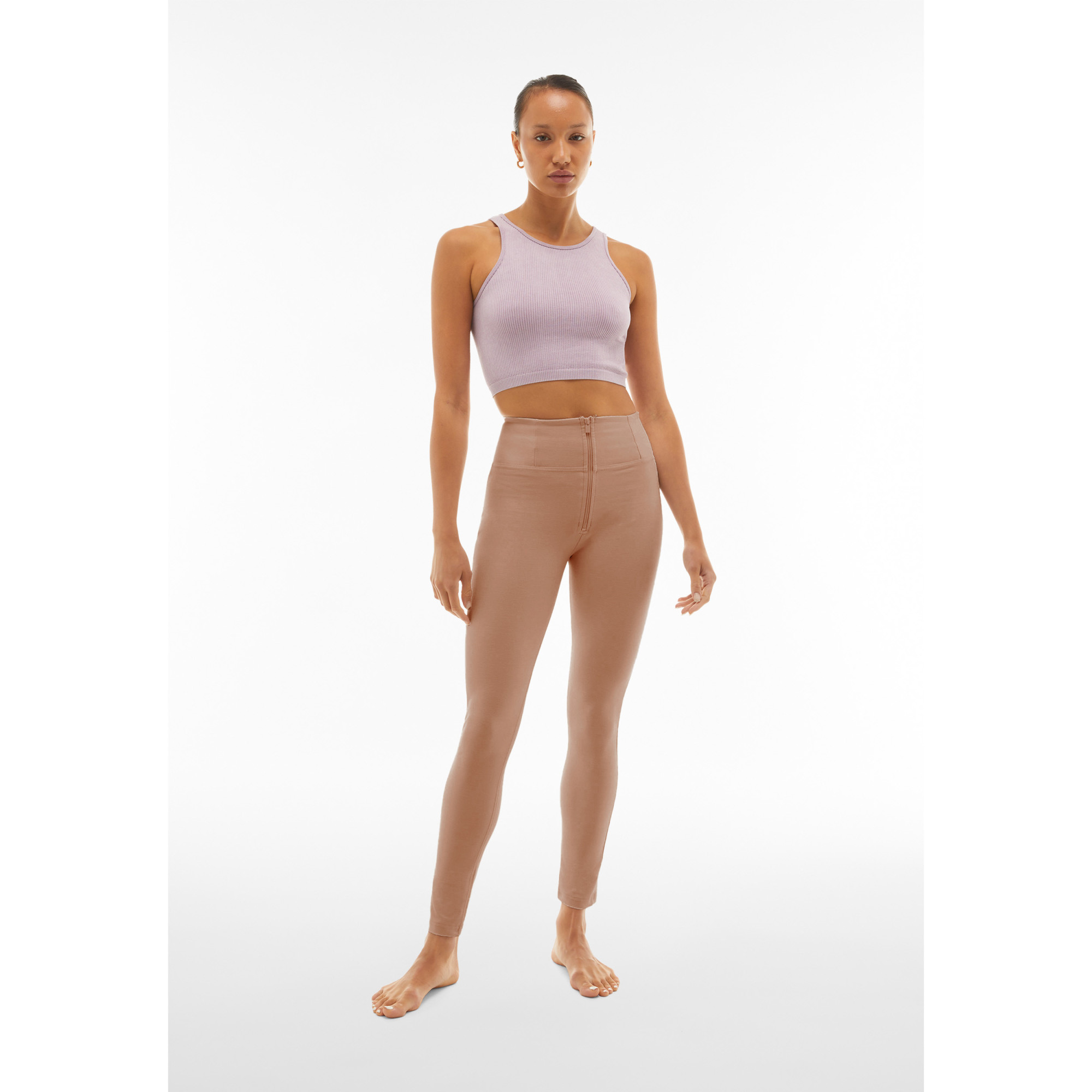 Freddy WR.UP® Drill Damen Push-Up Hose - Super High Waist Skinny - Dunkelbeige - P80 Freddy WR.UP® Drill Damen Push-Up Hose - Super High Waist Skinny - Dunkelbeige - P80