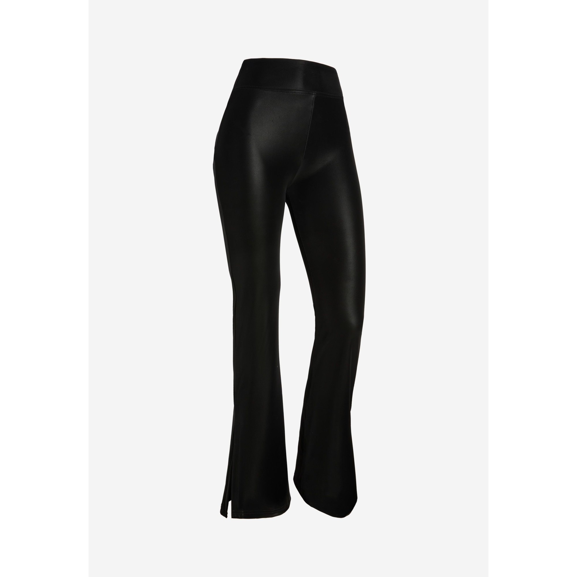 Freddy WR.UP® Vegan Leather Damen Push-Up Lederhose - Super High Waist Flare - Wet Effect - Schwarz Freddy WR.UP® Vegan Leather Damen Push-Up Lederhose - Super High Waist Flare - Wet Effect - Schwarz