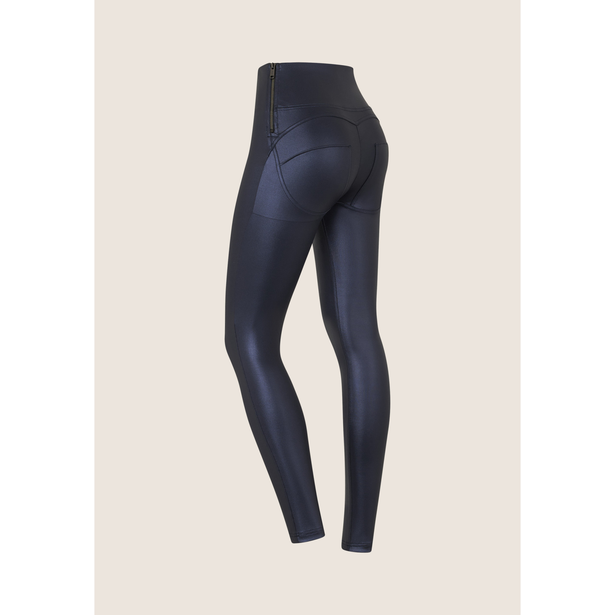 Freddy WR.UP® Tech Damen Push-Up Hose - High Waist Skinny - Wet Effect - Blau Freddy WR.UP® Tech Damen Push-Up Hose - High Waist Skinny - Wet Effect - Blau