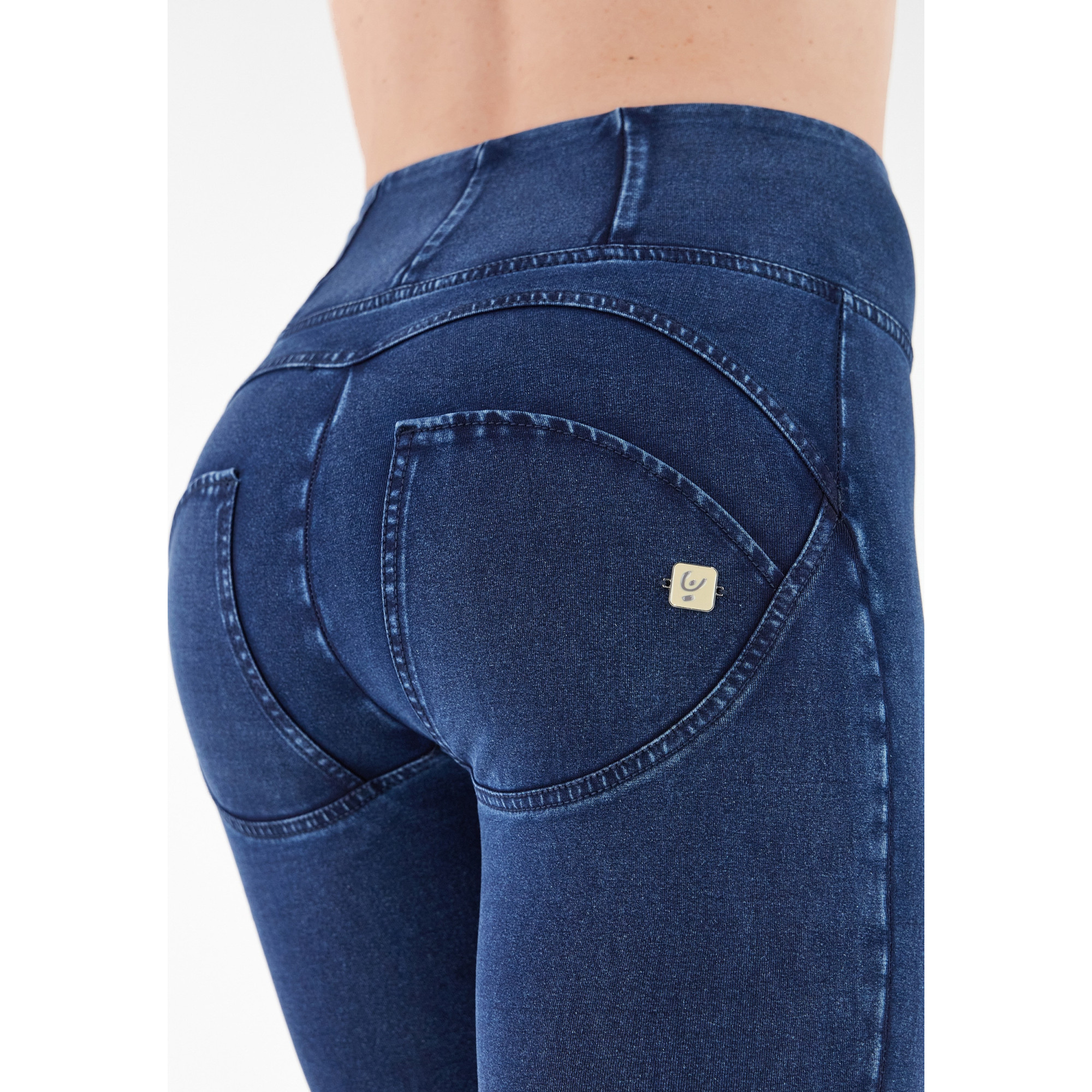 Freddy WR.UP® Eco Denim - 7/8 High Waist Super Skinny - Blue Denim - Blue Seam - J0B Freddy WR.UP® Eco Denim - 7/8 High Waist Super Skinny - Blue Denim - Blue Seam - J0B