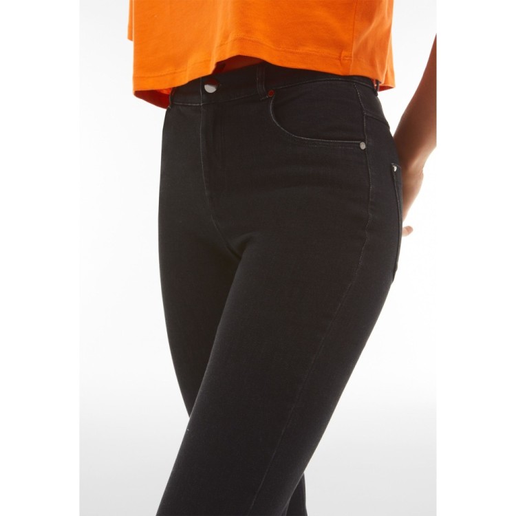 Freddy Fit Jeans - Regular Waist Skinny - Schwarz – Schwarze Nähte - J7N