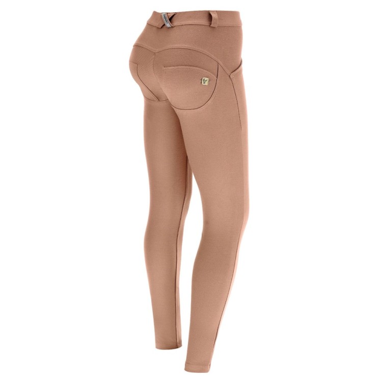 Freddy WR.UP® Drill Damen Push-Up Hose - Regular Waist Skinny - Dunkelbeige - P80