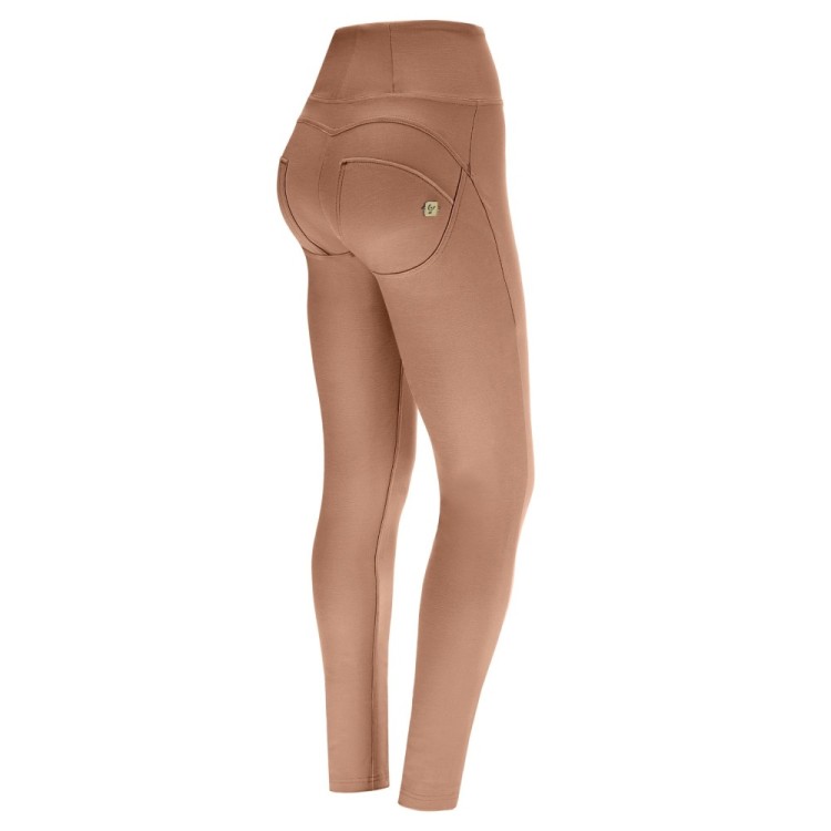 Freddy WR.UP® Drill Damen Push-Up Hose - Super High Waist Skinny - Dunkelbeige - P80