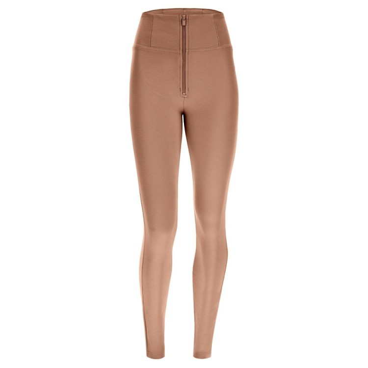 Freddy WR.UP® Drill Damen Push-Up Hose - Super High Waist Skinny - Dunkelbeige - P80