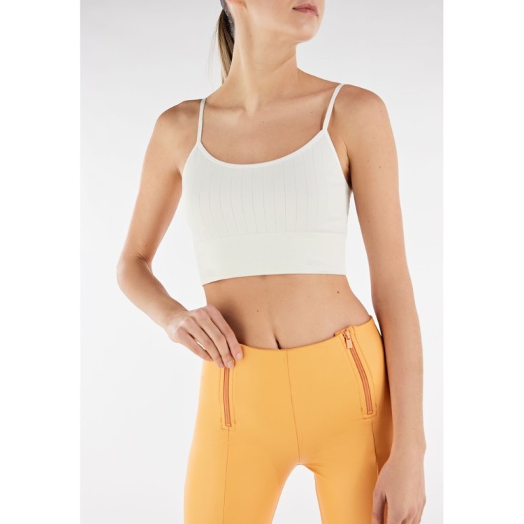 Freddy WR.UP® Vegan Leather Damen Push-Up Lederhose - High Waist Wide Leg - Orange - A50