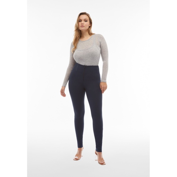 Freddy WR.UP® Damen Push-Up Hose - High Waist Super Skinny - Dunkelblau