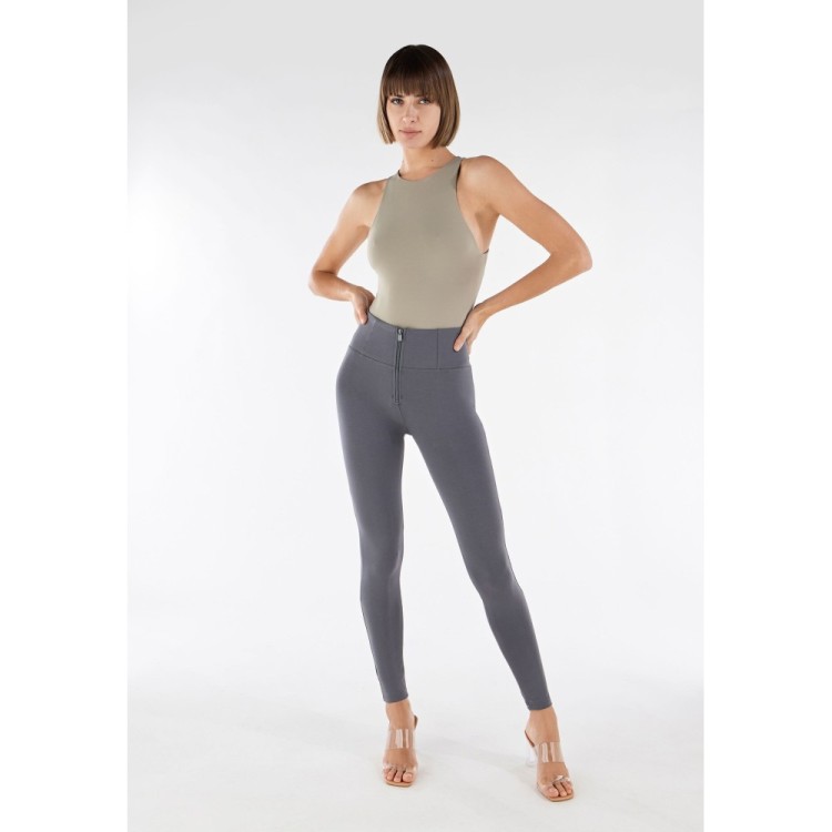 Freddy WR.UP® Damen Push-Up Hose - High Waist Super Skinny - Grau