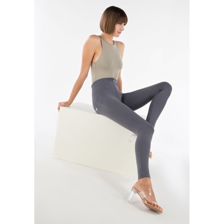 Freddy WR.UP® Damen Push-Up Hose - High Waist Super Skinny - Grau