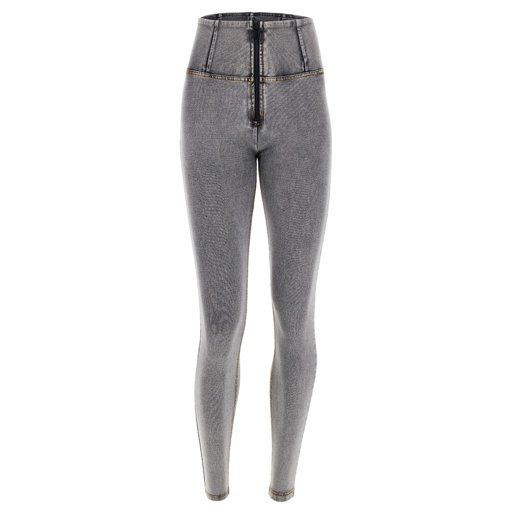 Freddy WR.UP® Damen Push-Up Jeans - High Waist Super Skinny - Grau - Gelbe Nähte Freddy WR.UP® Damen Push-Up Jeans - High Waist Super Skinny - Grau - Gelbe Nähte