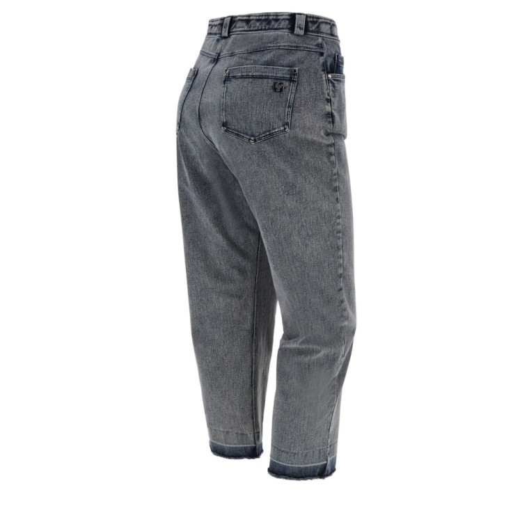 Freddy Fit Jeans - 7/8 High Waist Straight - Garment Dyed - Lunar Wash Beige Denim - J106B