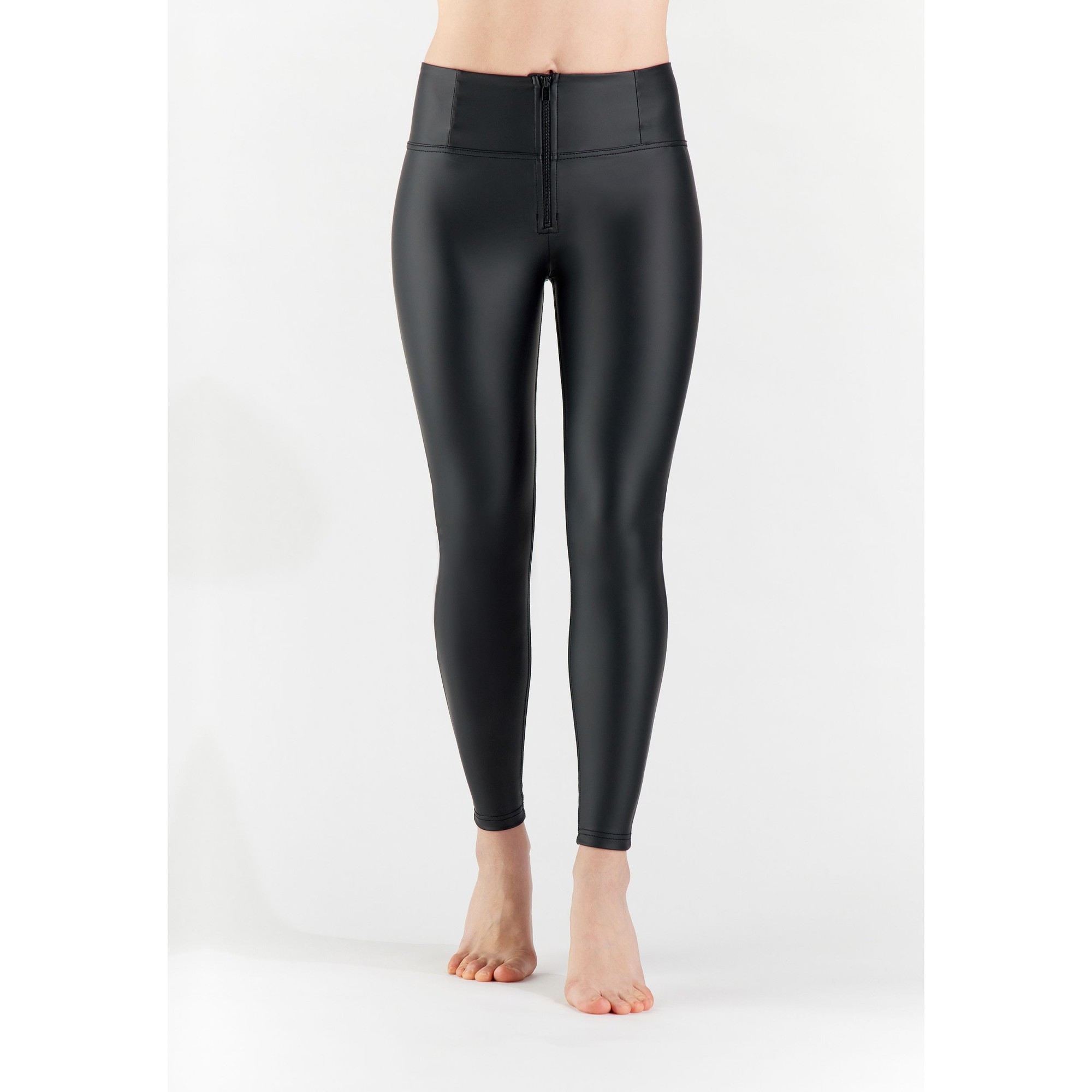 Freddy WR.UP® Vegan Leather Damen Push-Up Lederhose - High Waist Super Skinny - Schwarz Freddy WR.UP® Vegan Leather Damen Push-Up Lederhose - High Waist Super Skinny - Schwarz
